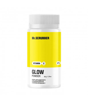 Mr.Scrubber Пудра для ежедневного очищения лица Glow Vitamin C с кислым витамином С, 50 г