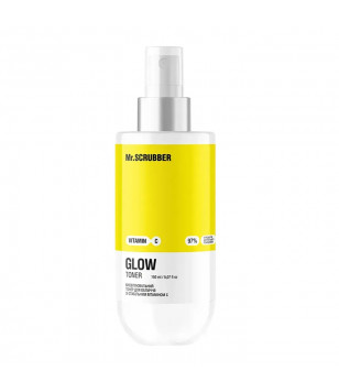 Mr.Scrubber Висвітлювальний тонер для обличчя Glow Vitamin C зі стабільним вітаміном С, 150 мл