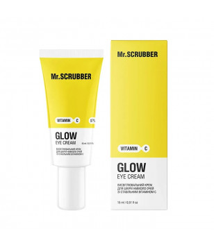 Mr.Scrubber Висвітлювальний крем для шкіри навколо очей Glow Vitamin C зі стабільним вітаміном С, 15 мл
