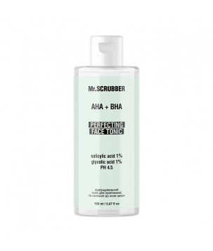 Mr.Scrubber Відлущуючий тонік для проблемної і схильної до акне шкіри з кислотами АНА+ВНА, 150 мл