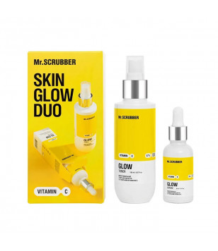 Mr.Scrubber Подарочный набор Vitamin C Skin glow duo (Осветляющий тонер 150 мл + Сыворотка 30 мл)