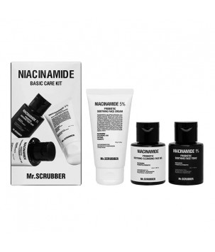 Mr.Scrubber Подарунковий набір Niacinamide Basic Care Kit (гель 50 мл + тонік 50 мл + крем 50 г)