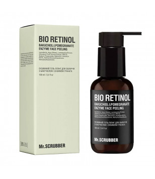 Mr.Scrubber Ензимний гель-пілінг для обличчя Bio Retinol з бакучіолом і ензимом граната, 100 мл