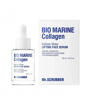 Mr.Scrubber Лифтинг-сыворотка для лица Bio Marine Collagen с морским коллагеном и клеточной водой, 30 мл