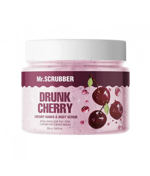 Mr.Scrubber Крем-скраб для рук і тіла з ароматом п’янкої вишні Drunk cherry, 250 г