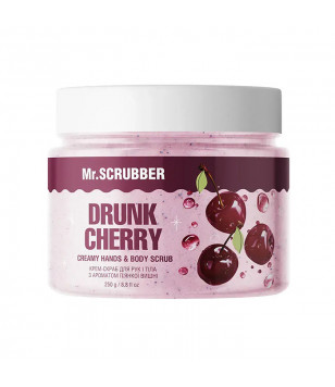 Mr.Scrubber Крем-скраб для рук і тіла з ароматом п’янкої вишні Drunk cherry, 250 г