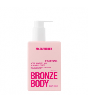 Mr.Scrubber Молочко після засмаги з д-пантенолом і шимерним ефектом Bronze Body, 250 мл