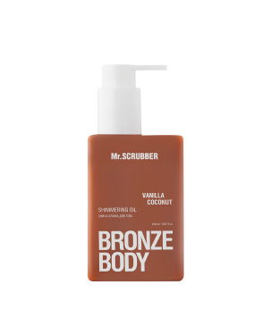 Mr.Scrubber Сяйна олійка для тіла Vanilla Coconut Bronze Body, 150 мл
