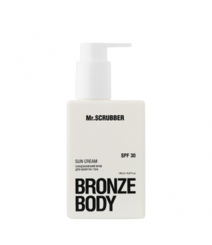 Mr.Scrubber Солнцезащитный крем для лица и тела SPF 30 Bronze Body, 150 мл