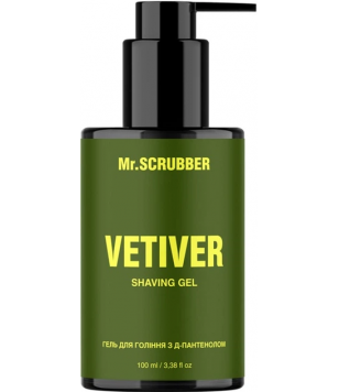 Mr.Scrubber Гель для бритья с D-пантенолом Vetiver, 100 мл