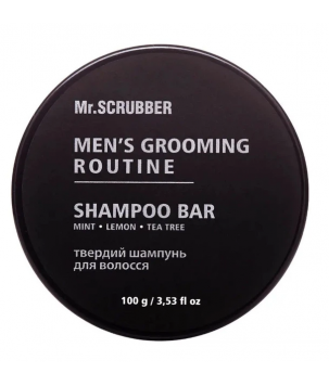 Mr.Scrubber Твердий шампунь для волосся Men’s Grooming Routine, 100 г