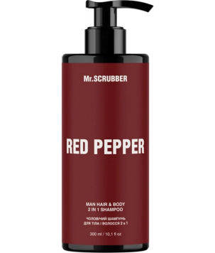 Mr.Scrubber Шампунь для тіла і волосся 2 в 1 Red Pepper, 300 мл