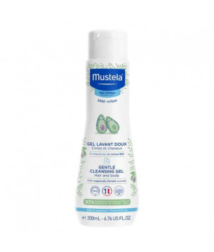 Ніжний очищувальний гель для новонароджених Bebe Gentle Cleansing Gel Mustela, 200 мл