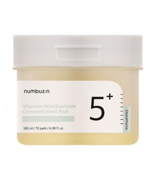 Тонер-пади для обличчя з вітамінами No.5 Vitamin-Niacinamide Concentrated Pad numbuzin, 180 мл