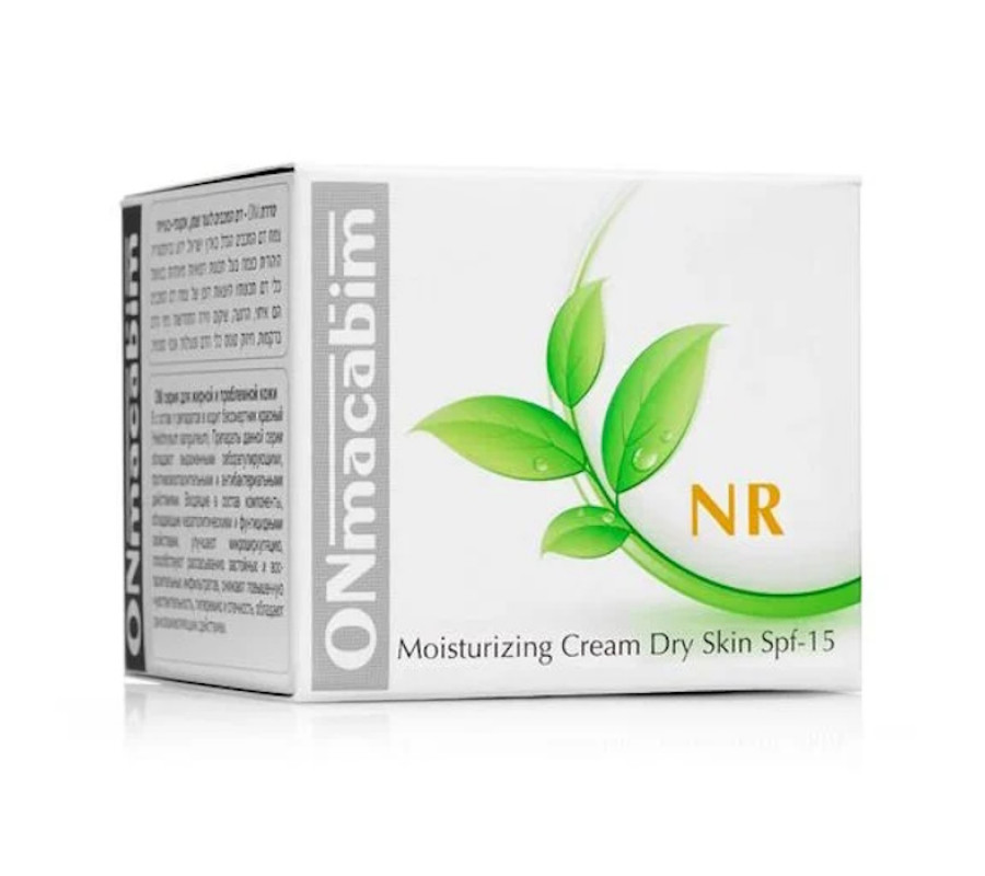 Крем для лица ONmacabim NR Moisturizing Cream Dry Skin SPF 15 для сухой кожи Onmacabim, 50 мл