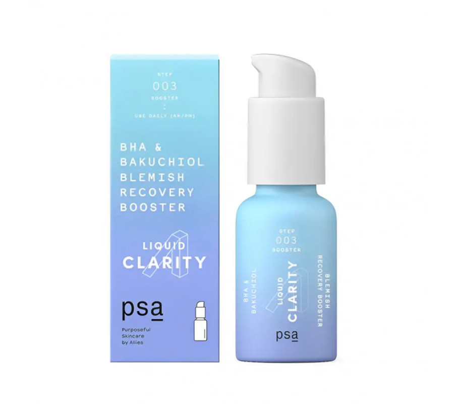Відновлювальний анти-акне бустер для обличчя Liquid Clarity BHA & Bakuchiol Blemish Recovery Booster PSA, 15 м