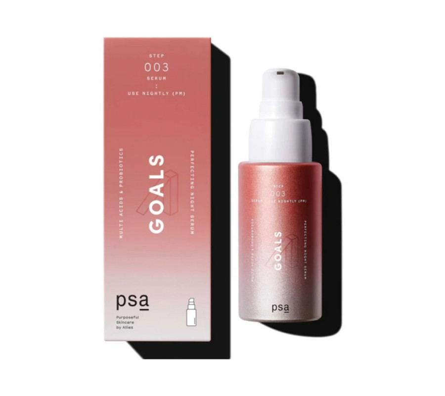 Ночная антиоксидная сыворотка для лица Goals Multi Acids & Probiotics Perfecting Night Serum PSA, 30