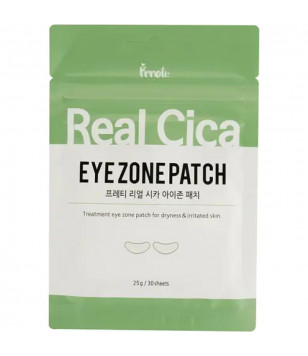 Тканевые патчи для зоны вокруг глаз Real Cica Eye Zone Patch Prreti, 30шт