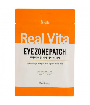 Гидрогелевые патчи для глаз с витамином С Real Vita Eye Zone Patch Prreti, 30шт