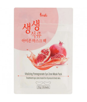 Тканинні патчі для зони навколо очей Vitalizing Pomegranate Eye Zone Mask Pack Prreti, 30шт
