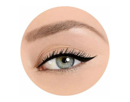 Підводка для очей водостійка з ультратонким пензлем Vamp Professional Liner Pupa 100 black, 4.5 мл