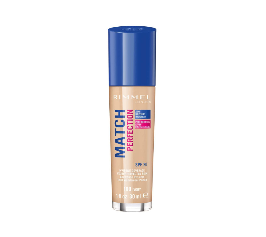 Тональний крем для обличчя Match Perfection Foundation Rimmel London (100) Ivory, 30 мл