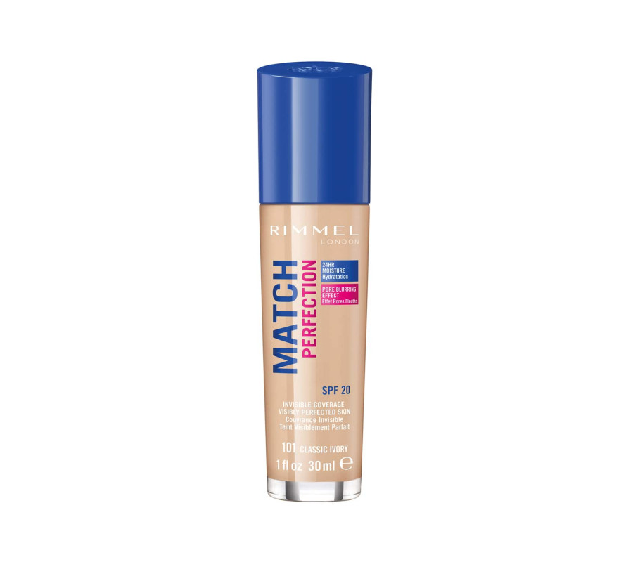 Тональний крем для обличчя Match Perfection Foundation Rimmel London (101) Classic Ivory, 30 мл