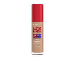 Тональна основа Lasting Finish Full Coverage Lightweight Foundation Rimmel London (200) Soft Beige, 30 мл
