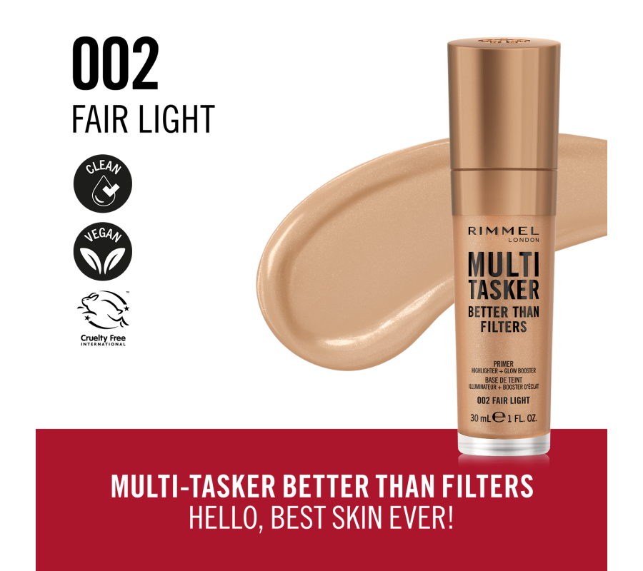 Праймер для обличчя Multi Tasker Better Than Filters Primer Rimmel London 002 (Fair light), 30 мл