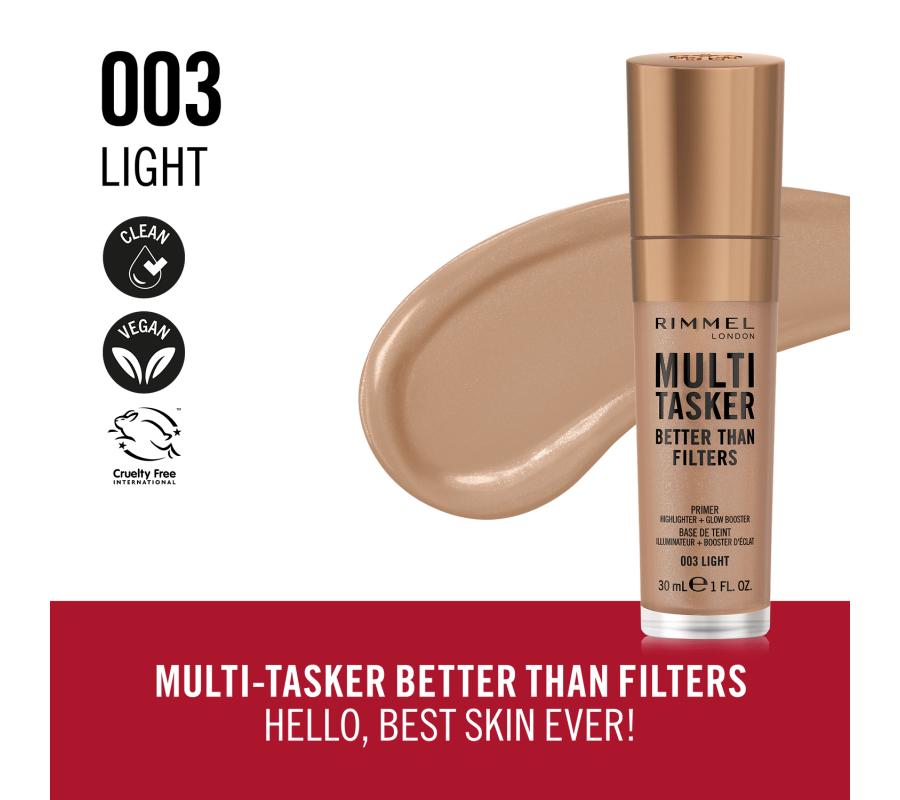 Праймер для обличчя Multi Tasker Better Than Filters Primer Rimmel London 003 (Light), 30 мл