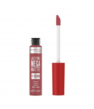 Жидкая матовая помада для губ Mega Matte Liquid Lip Colour Rimmel London (210) Rose&Shine, 7.4 мл