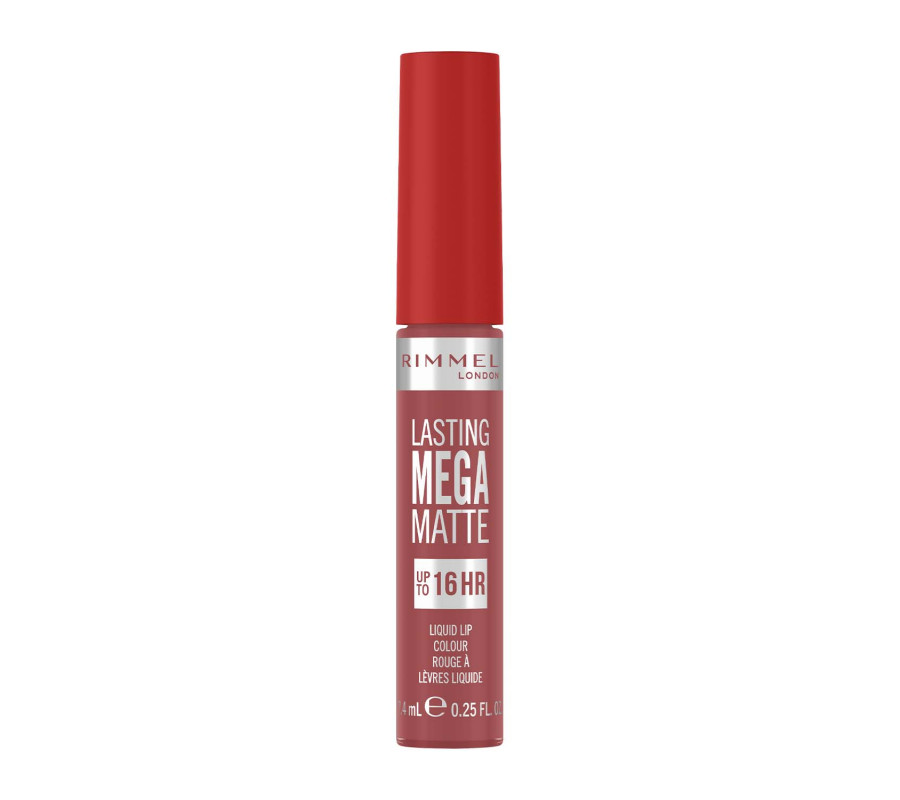Жидкая матовая помада для губ Mega Matte Liquid Lip Colour Rimmel London (210) Rose&Shine, 7.4 мл