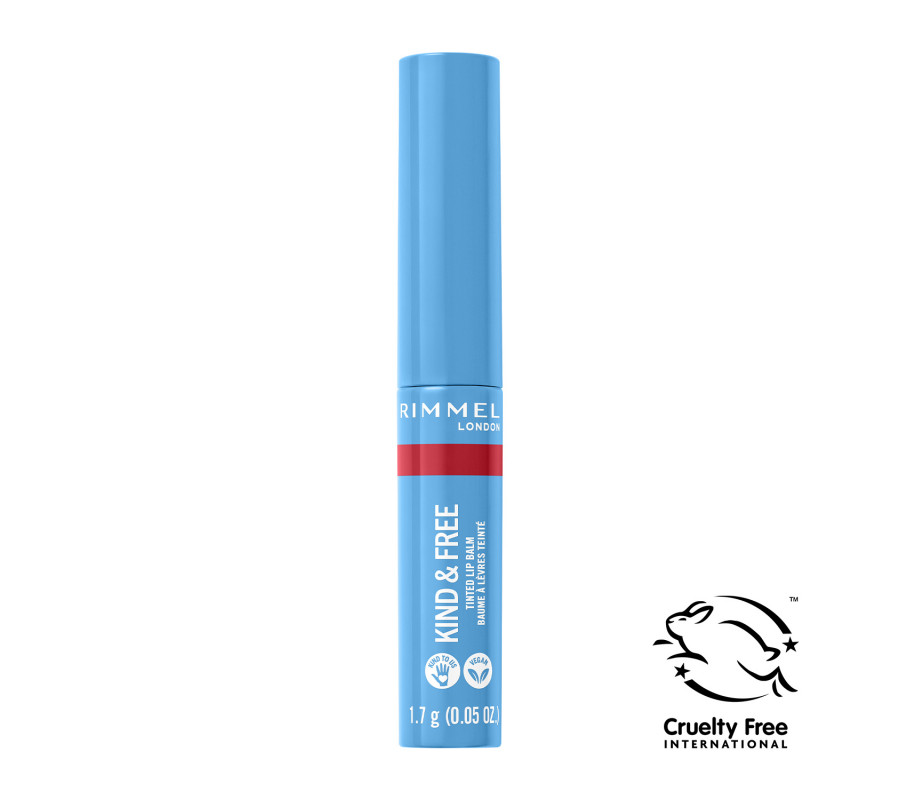 Оттеночный бальзам для губ Kind & Free Tinted Lip Balm Rimmel London (005) Turbo Red, 1.7 г