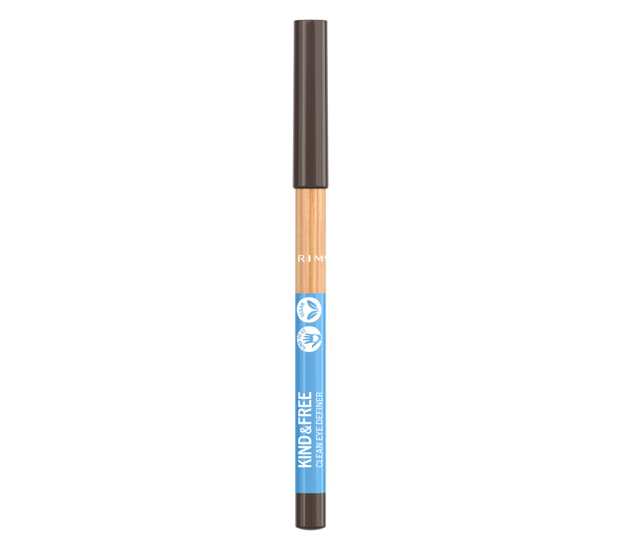 Олівець для очей Kind & Free Clean Eye Definer Rimmel London (02) Pecan Brown, 1.1 г
