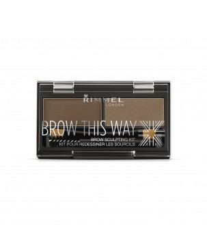 Набір для моделювання брів Brow This Way Eyebrow Sculpting Kit Rimmel London 2, 1.1 г+1.3 г