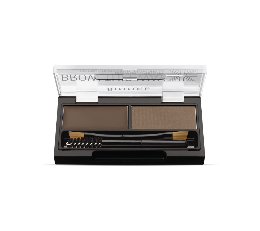 Набір для моделювання брів Brow This Way Eyebrow Sculpting Kit Rimmel London 2, 1.1 г+1.3 г