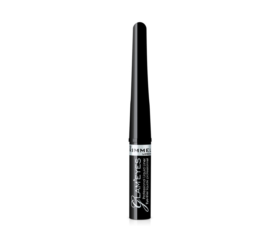 Жидкая подводка для век Glam'Eyes Professional Liquid Liner Rimmel London (Black Glamour), 3.5 мл
