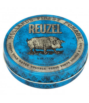 Помада для волосся Blue Strong Hold Water Soluble High Sheen Pomade Reuzel, 113 г