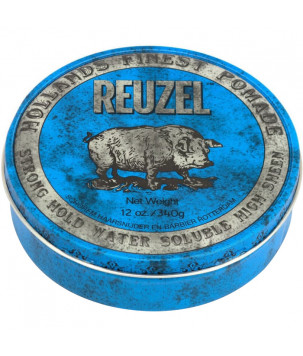 Помада для волосся Blue Strong Hold Water Soluble High Sheen Pomade Reuzel, 340 г