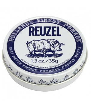 Помада для волосся, сильна фіксація Clay Matte Pomade Strong Hold Reuzel, 35 г
