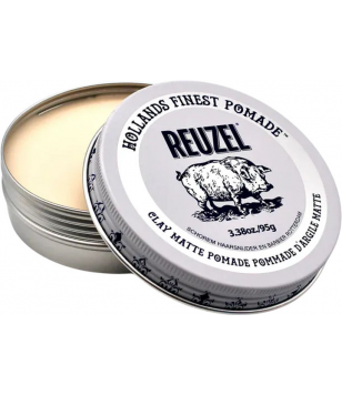 Reuzel Помада для волосся, сильна фіксація Clay Matte Pomade Strong Hold, 95 гр