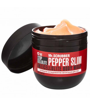 Mr.Scrubber Зігріваюче антицелюлітне обгортання для тіла Stop Cellulite Pepper Slim, 250 г