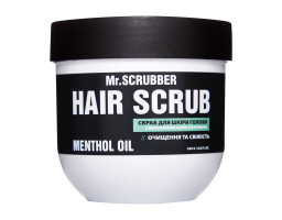Скраб для шкіри голови та волосся з ментоловою олією і кератином Hair Scrub Menthol Oil Mr.SCRUBBER, 250 мл