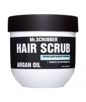 Скраб для шкіри голови та волосся з олією аргани і кератином Hair Scrub Argan Oil Mr.SCRUBBER, 250 мл