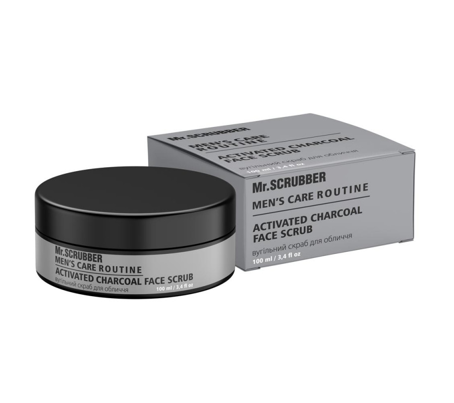 Угольный скраб для лица Men`s Care Routine Mr.SCRUBBER, 100 мл