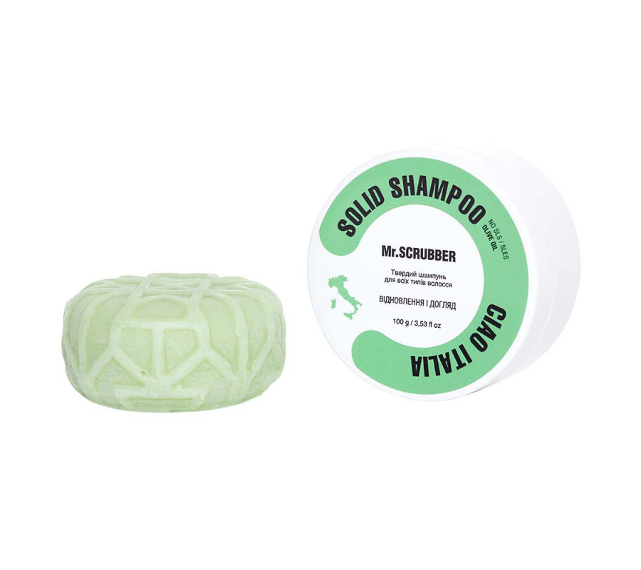 Твердий шампунь Ciao Italia  Mr.SCRUBBER, 100г