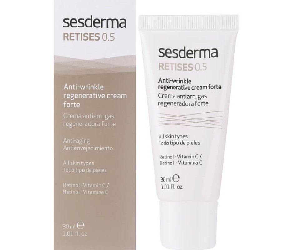 Регенеруючий крем проти зморшок посиленої дії Retises 0.50% Antiwrinkle Regenerative Cream Forte Sesderma, 30