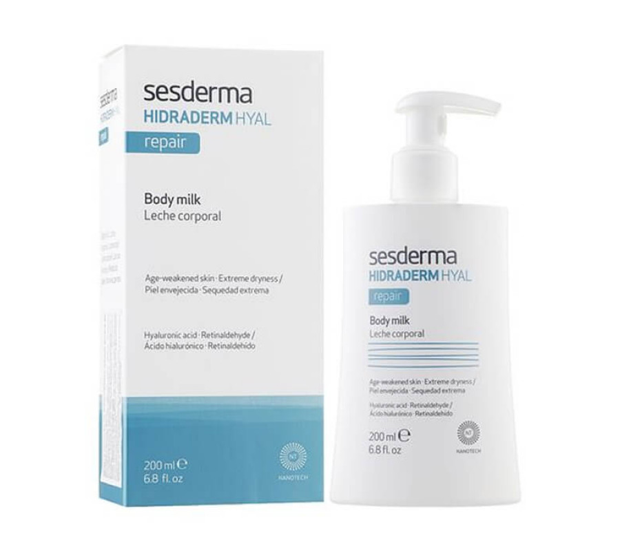 Відновлююче молочко для тіла Hidraderm Repair Body Milk Sesderma, 200 мл