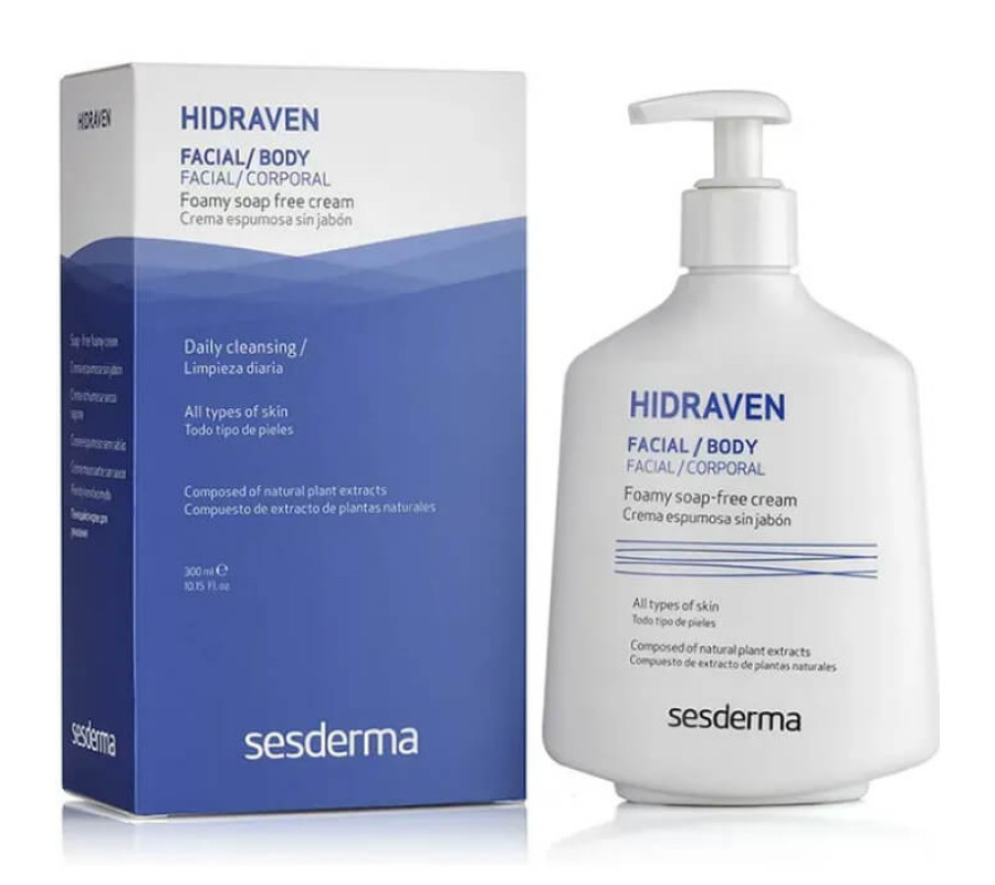 Очищуючий гель для вмивання Hidraven Foamy Soapless Cream Sesderma, 300 мл