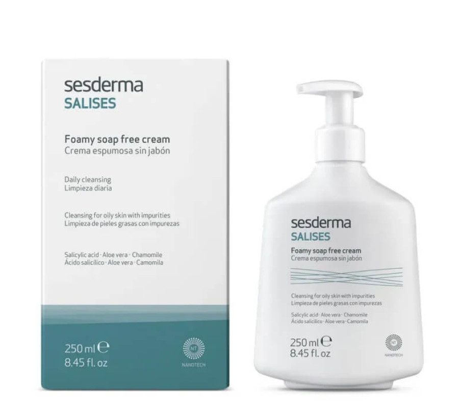 Очищуючий крем для вмивання Salises Foamy Soap-Free Cream Sesderma, 250 мл